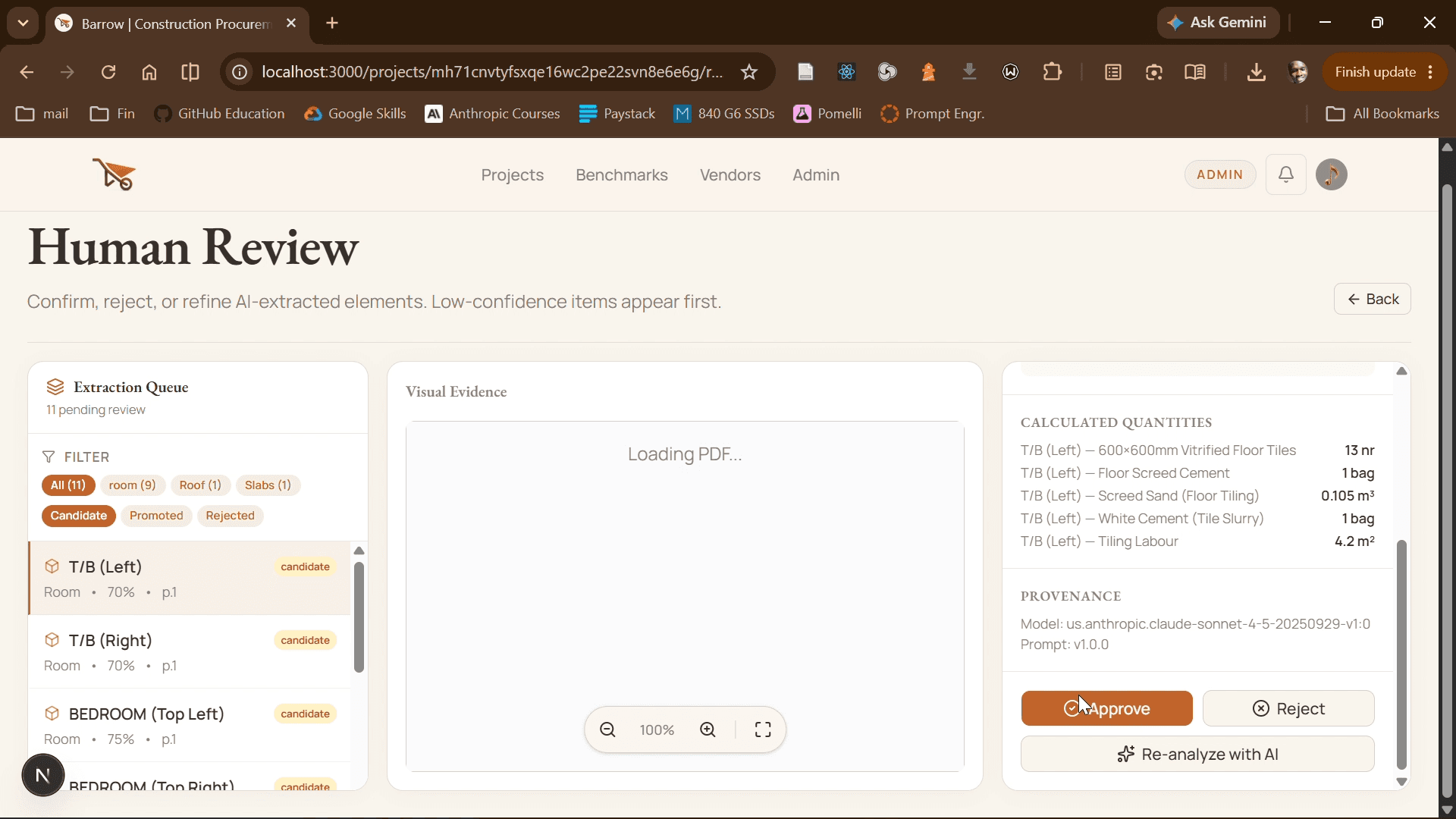 Barrow demo — BEME generation workflow